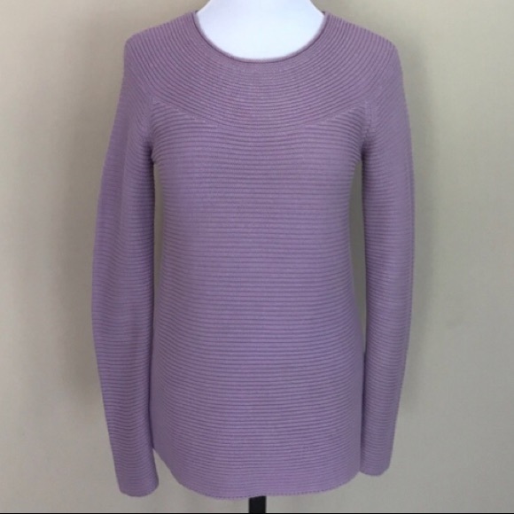 Talbots Lavender Medium Weight Ribbed Sweater - Picture 1 of 3